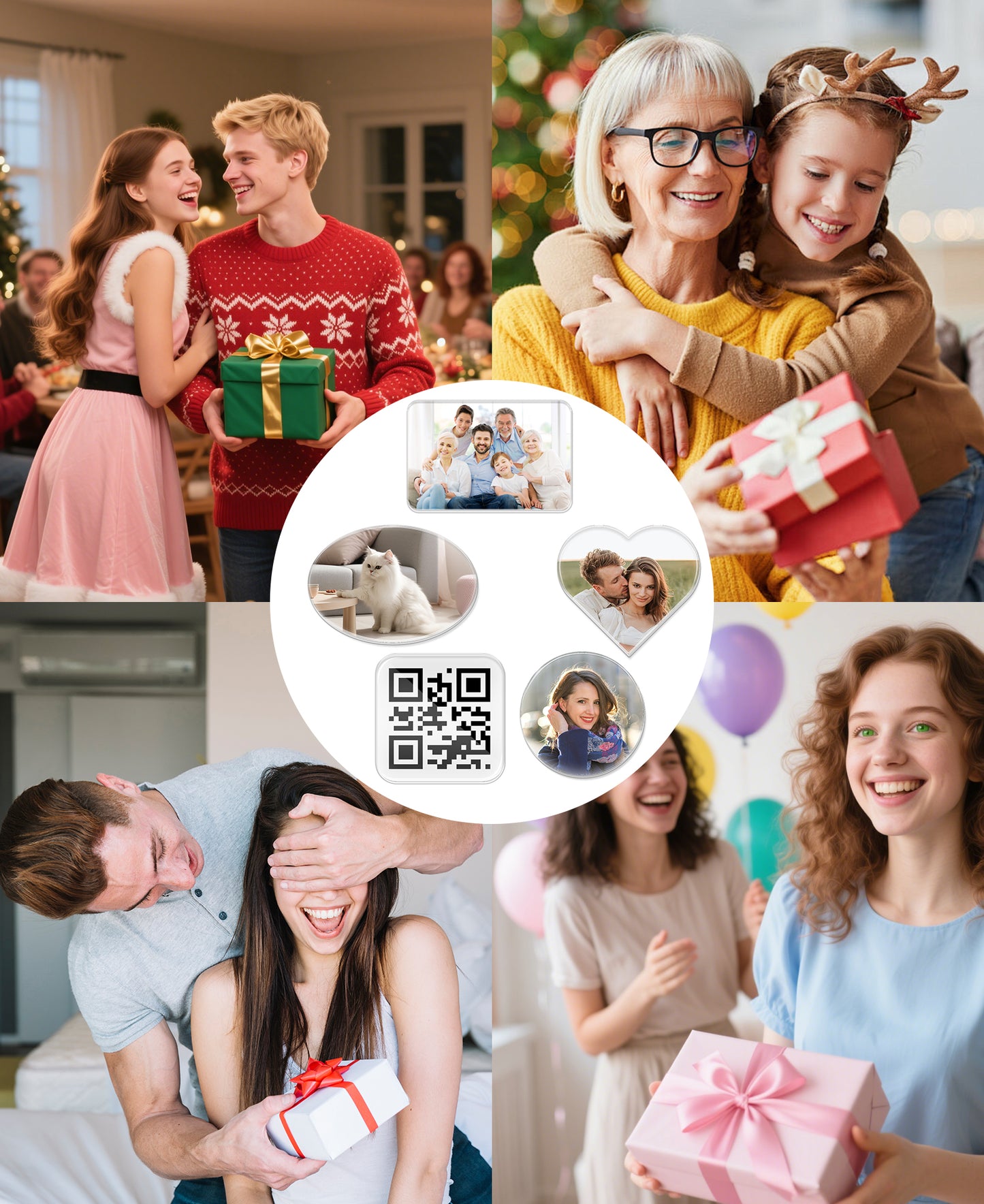 Custom Fridge Magnet - Personalized Photo Acrylic Refrigerator Magnets, Personalized Couple Memory Keepsakes & Wedding Favors, Upload Picture for Custom Magnets Gifts for Friends & Family